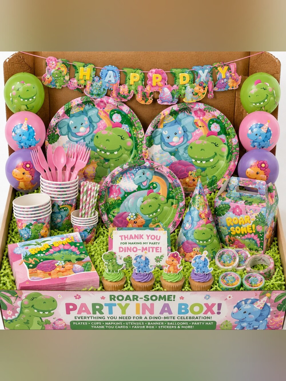 Dino Girl Party In A Box!